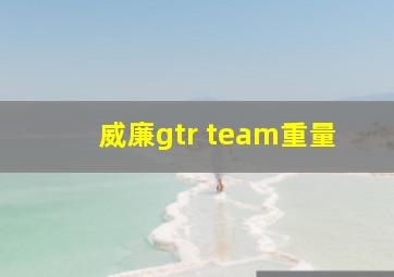 威廉gtr team重量